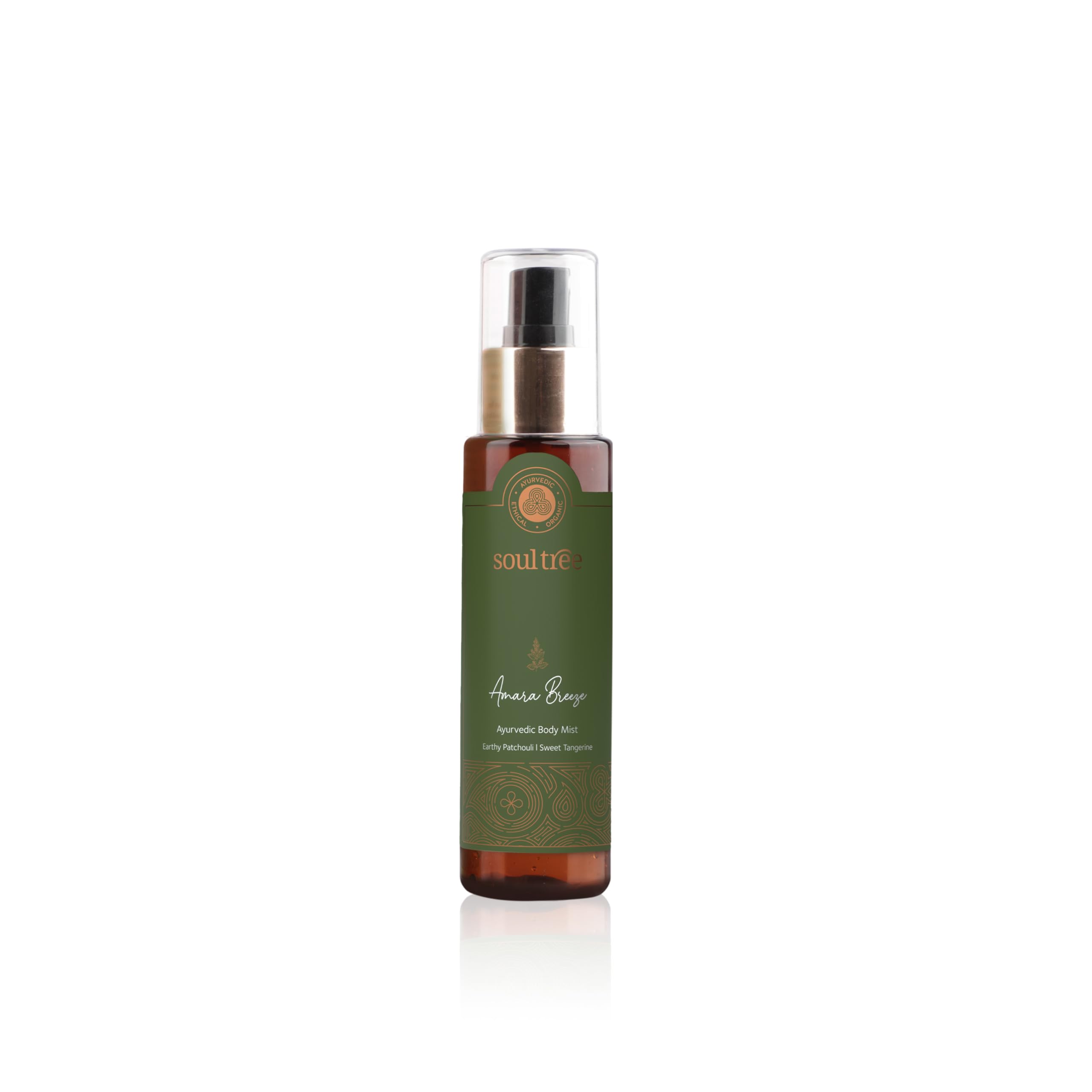 SoulTree Amara Breeze Ayurvedic Body Mist | Green Fougère Fragrance with Orange Blossom, Tonka Bean & Patchouli | Alcohol-Free Body Spray | 100 ml-image-46