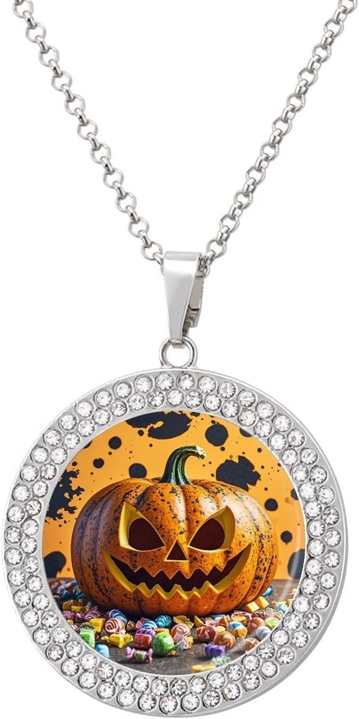 Cats Necklaces for Women Circle Vintage Diamond Pendant Necklace Women's Jewelry with Adjustable Stackable Dainty Trendy Jewelry