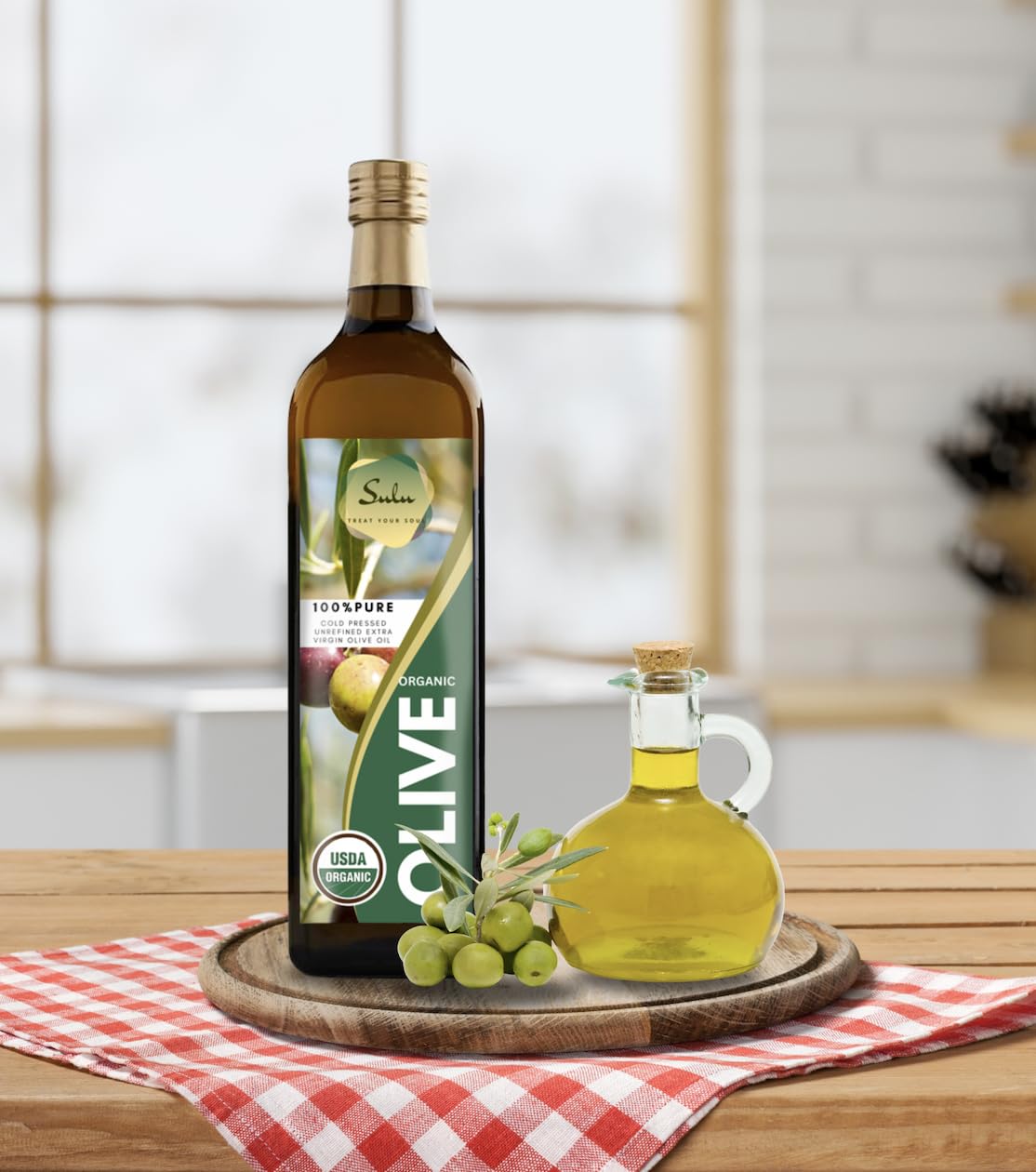 USDA Organic Extra Virgin Cold Pressed Olive Oil (16 fl.oz)
