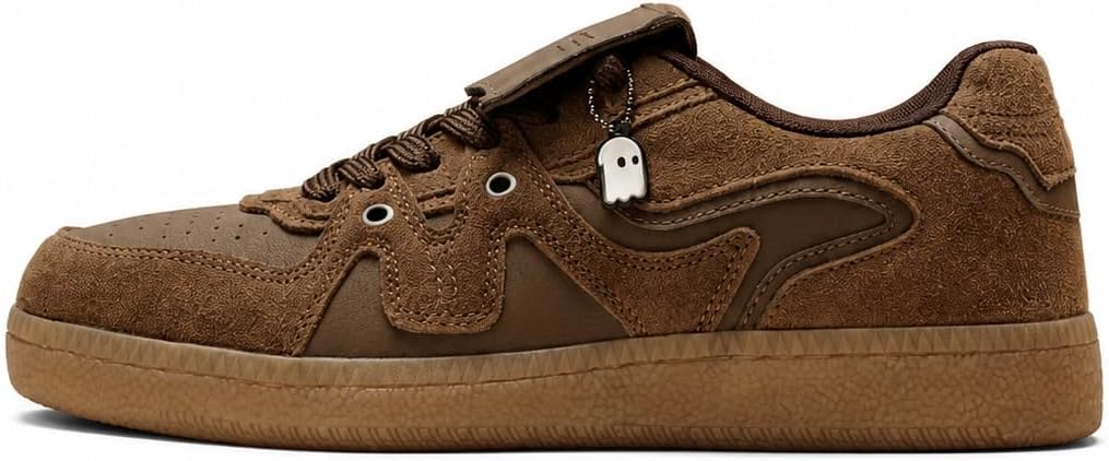 The Souled Store Urban Blaze Legacy: Belgian Chocolate Men Low Top Sneakers – Premium Suede & PU Leather Casual Shoes | Lightweight Streetwear Sneakers for Men