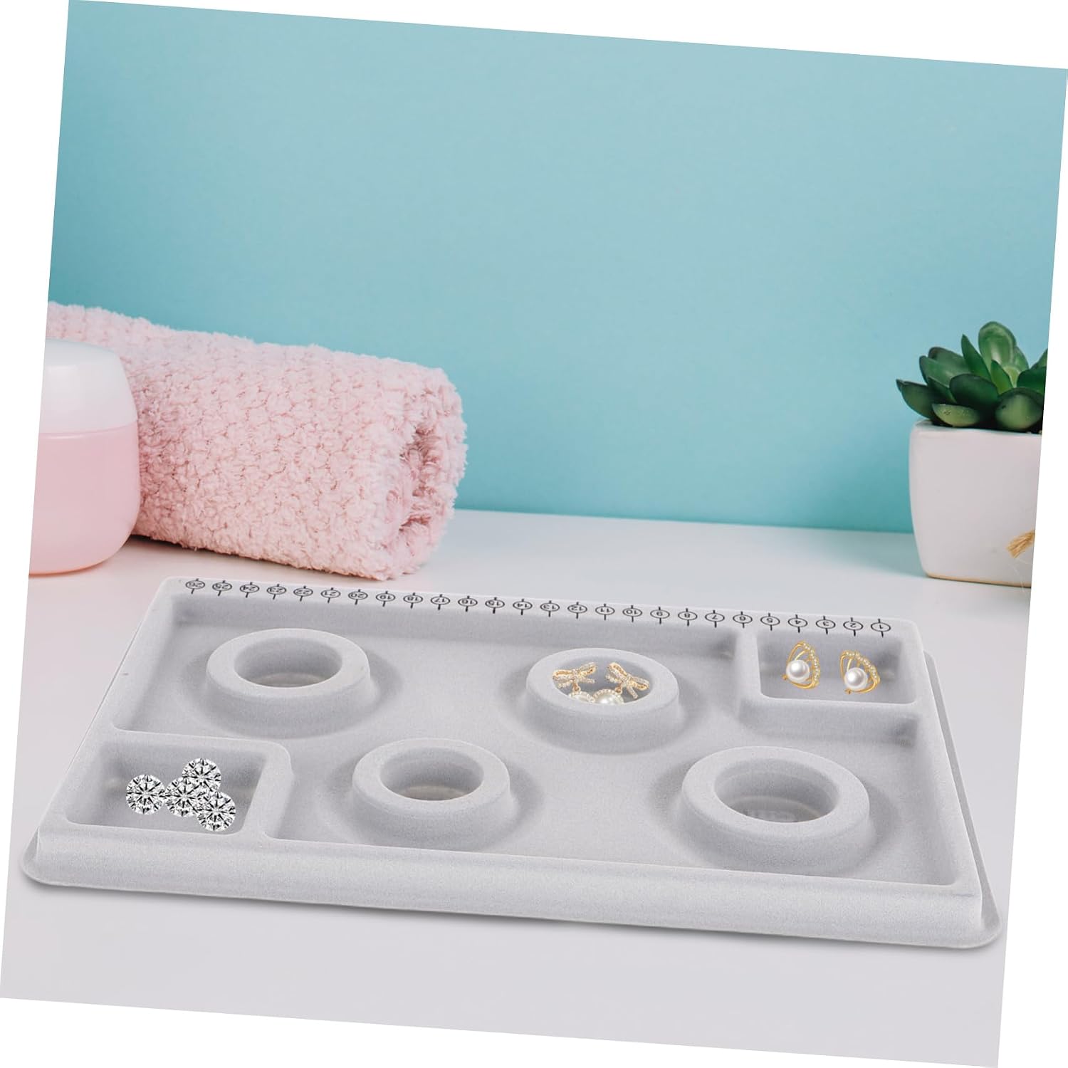Garneck Spacer Bead Jewelry Making Bead Measuring Boards Beading Craft Tray Jewelry Tray