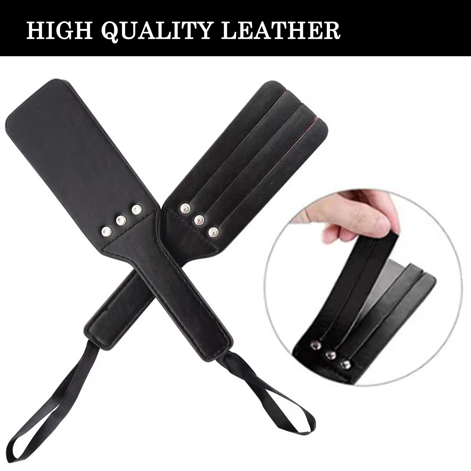 Menottes Lit Kit Toys Homme Femme Couple Set Accessoires 11 PCS Kits de Bondage,Cravache Menottes Sexy érotique Pinces pour Mamelon Cordes Baillon Collier (Noir-11)
