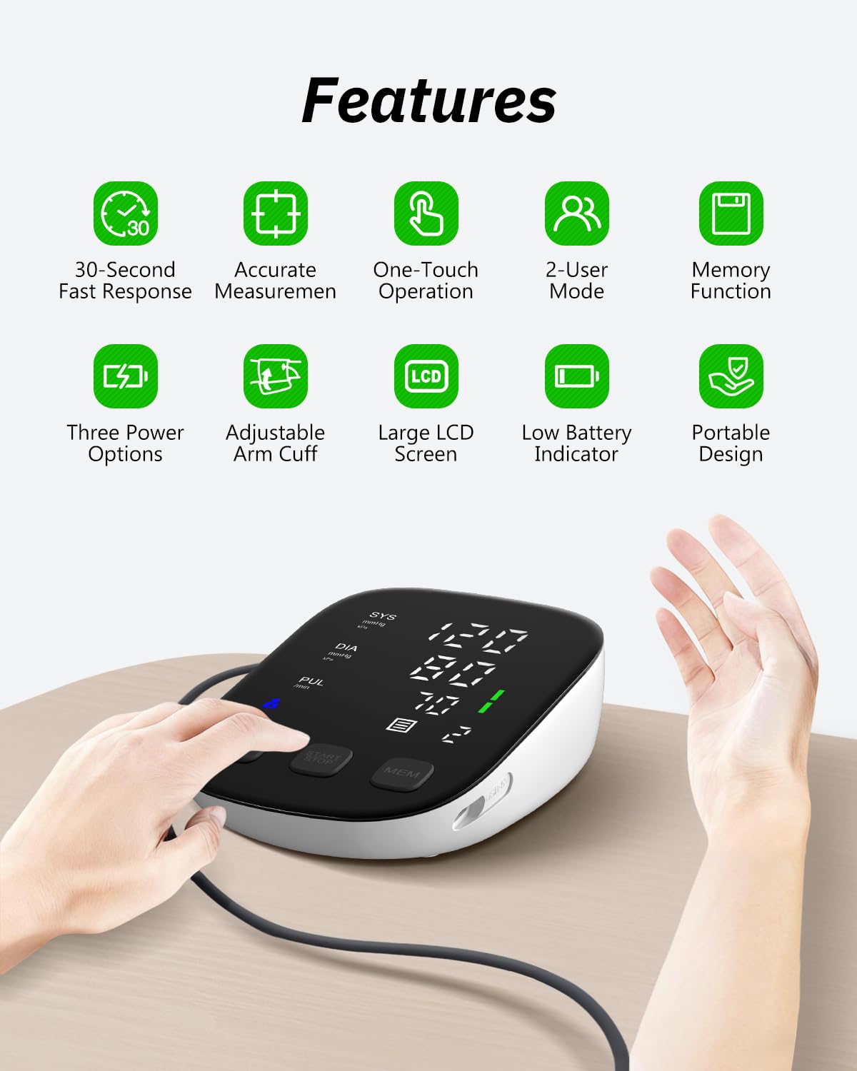 HealthTree Blood Pressure Monitor - Accurate Readings -7 HealthTree Blood Pressure Monitor - Accurate Readings -7