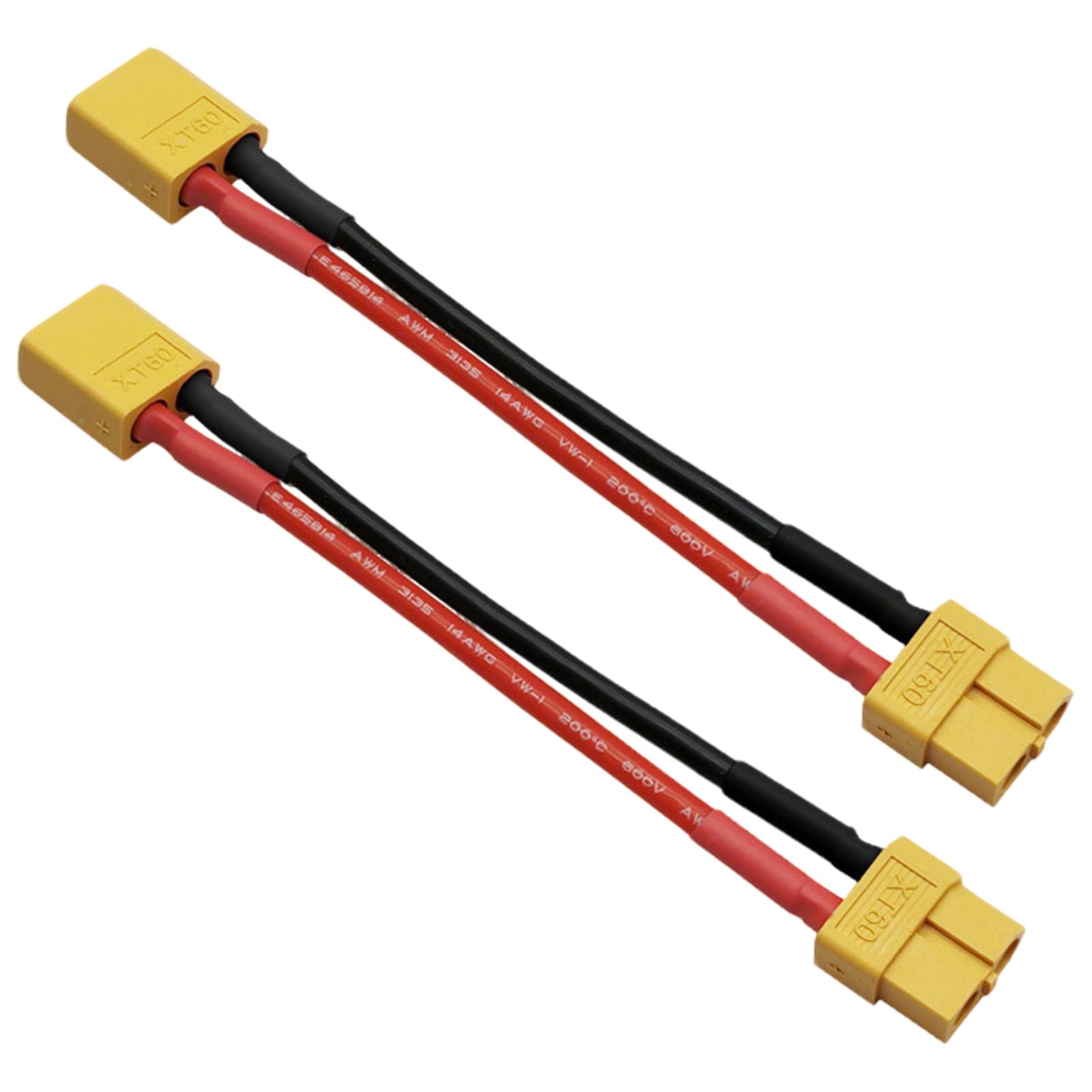 2pcs XT60 Male to XT60 Female Extension Adapter 20cm Wire for RC battery(B107-2)