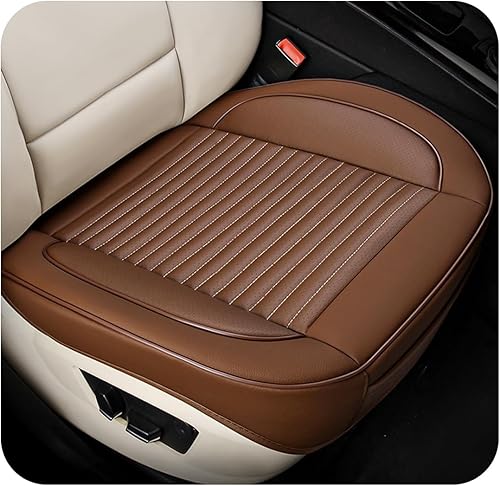 Miniatura 10 de Funda para asiento de auto, funda de almohadón de cuero para la parte inferior delantera del asiento con bolsillo de almacenamiento, protector