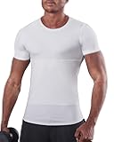 Mens Slimming Compression Shirt, Slimming Undershirt Shirts for Men Body Shaper Shapewear Tummy Control