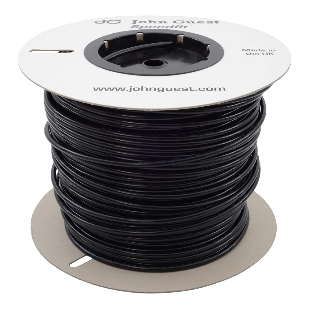 Tuyau en polyéthylène noir 0,8 cm x 152,4 m tube irrigation micro-arrosage goutte à goutte