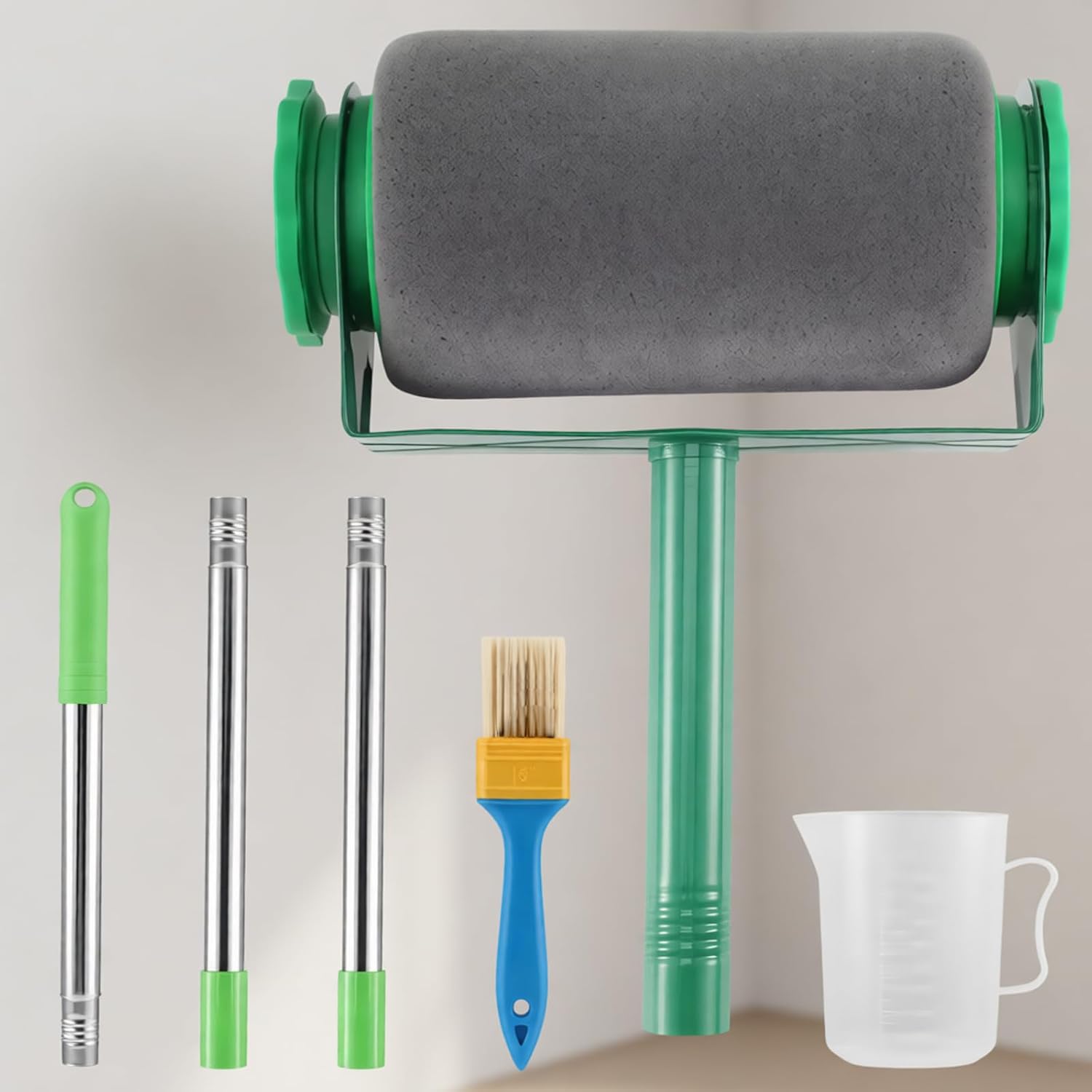 Professional Wall Coating Accessories with Variable Length Rods and Detachable Covers for Simple Maintenance Corner Paint Roller