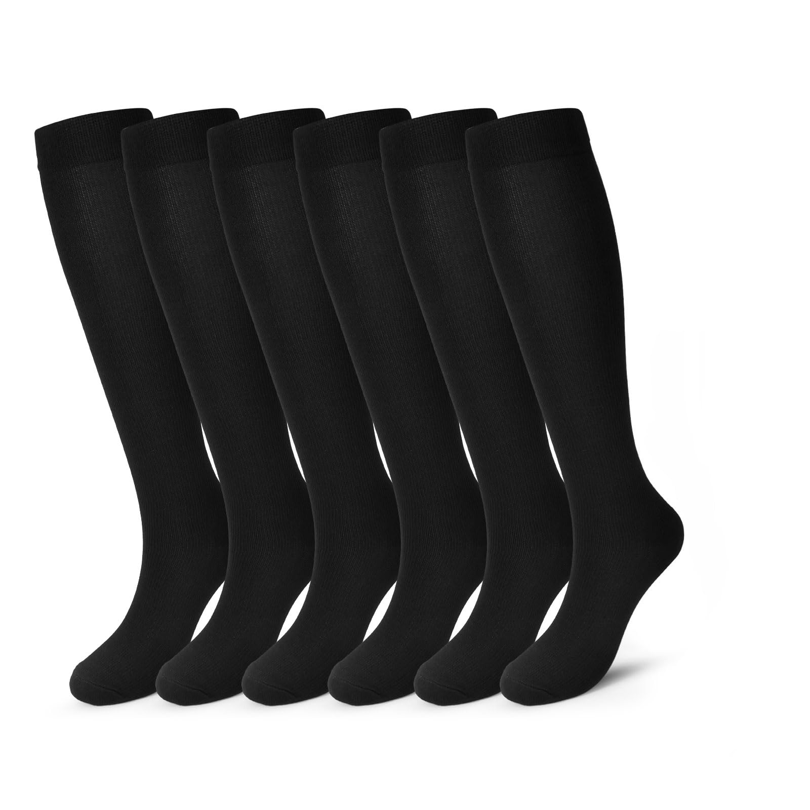 Pnosnesy Compression Socks, (2/4/6/7 Pairs) for Men & Women 15-20 mmHg is Best for Athletics, Running, Flight Travel, Support — view 7