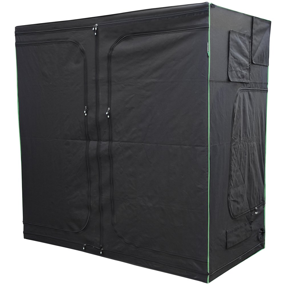 Lighthouse Silver Max Portable Grow Tent Green Room Mylar Hydroponics Carbon (Max2.4m - 1.2 X 2.4 X 2M)