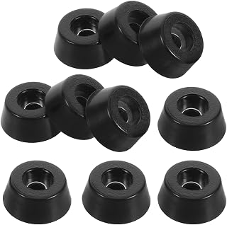 10pcs Sound Isolation Rubber Feet Black Rubber Foot Pad for Cabinets
