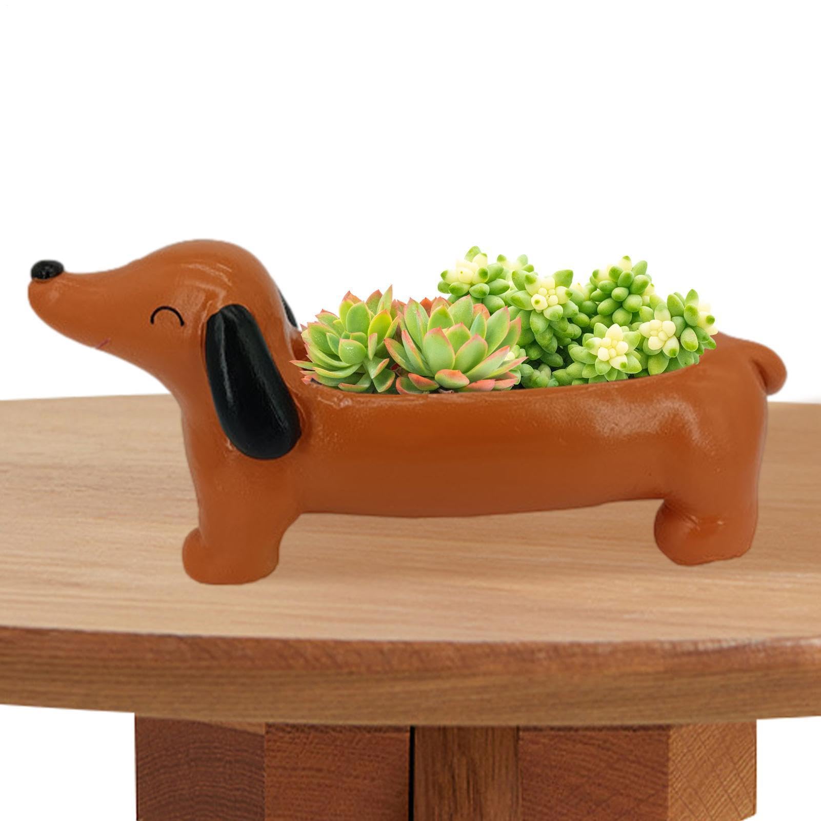 Pot de fleurs teckel pour remplacer les jardinières tristes de votre balcon