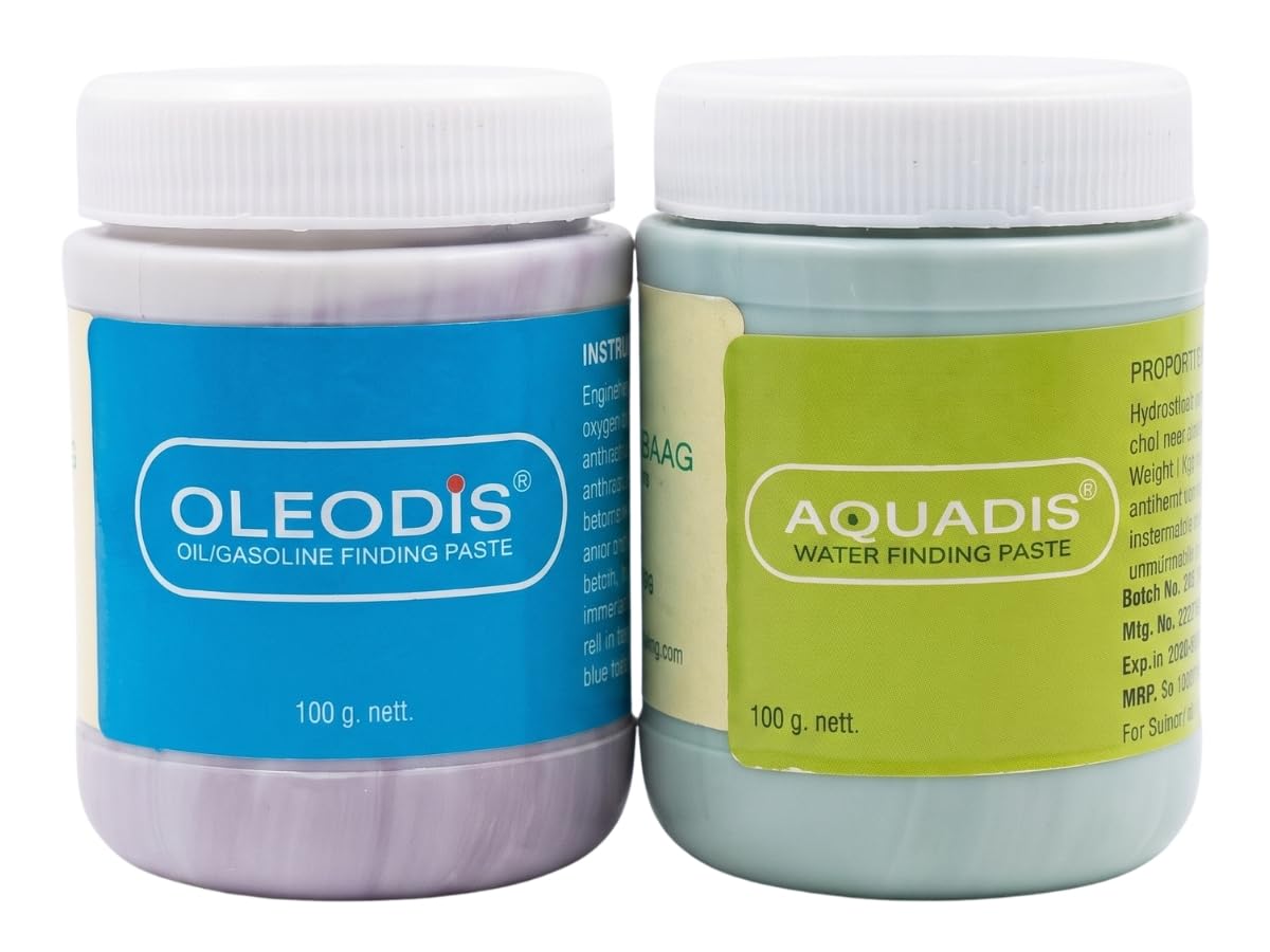K AZZIF AQUADIS WATER FINDING PASTE (WATER PASTE) + OLEODIS OIL/GASOLINE FINDING PASTE (OIL PASTE) || 100gm EACH || PACK OF 2 || COMBO PACK FOR PETROLEUM TESTING-image-34