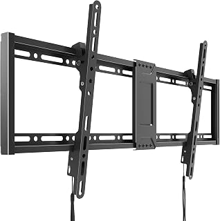 Universal TV-Wandhalterung 43-100 Zoll Neigbar - Flache TV Halterung bis 75kg, VESA 800x400 kompatibel, Schwarz