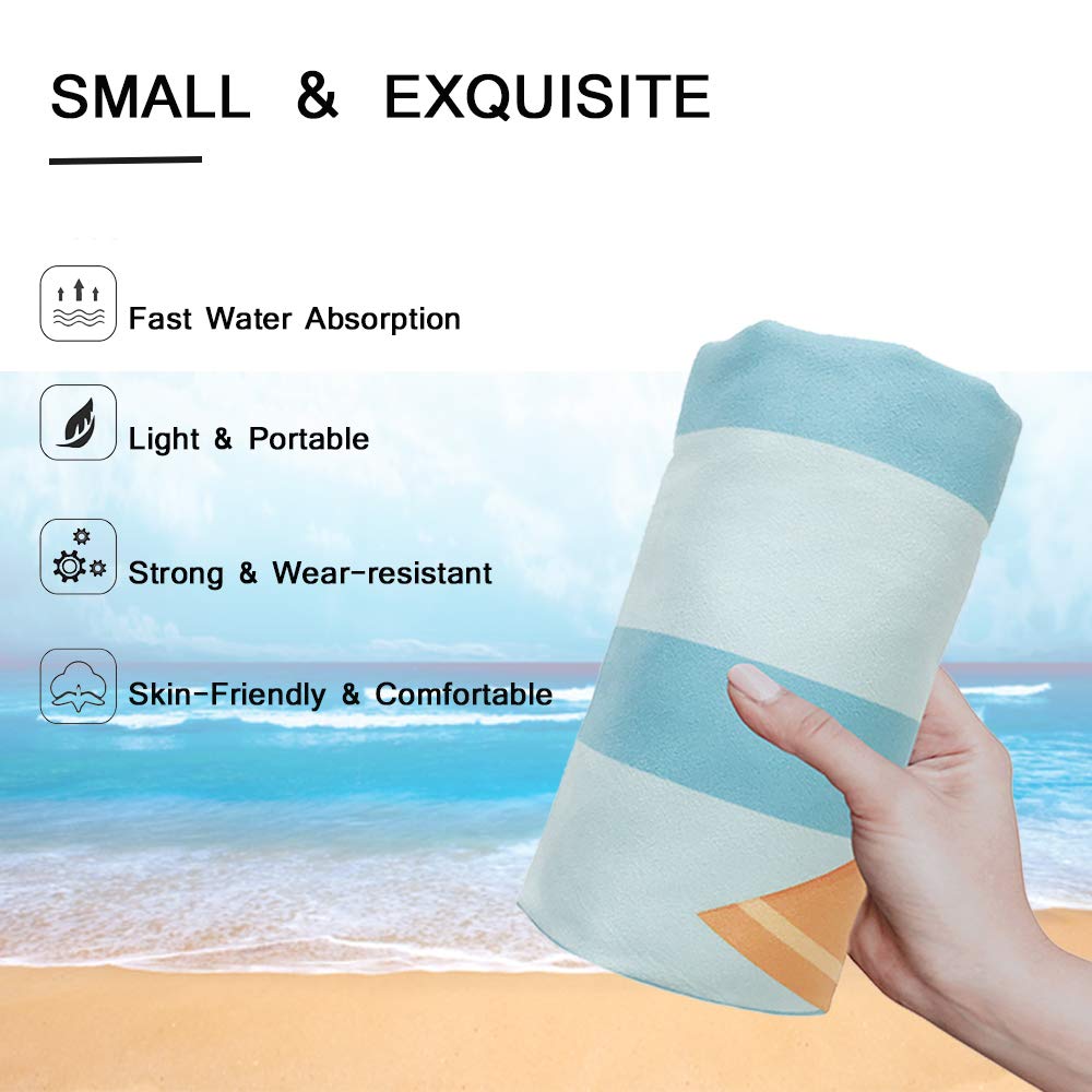 FANSU Telo Spiaggia In Microfibra: Innamorato Fenicottero Rosa, Antisabbia, Asciugatura Rapida, 80x160 Cm, Leggero Con Custodia, Per Mare, Piscina E Yoga