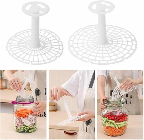 Miniatura 5 de Prensa de tarro de encurtido Soporte de plástico Presurizador de tarro de Kimchi para compactación en tarro de pepinillo Herramienta de contenedor