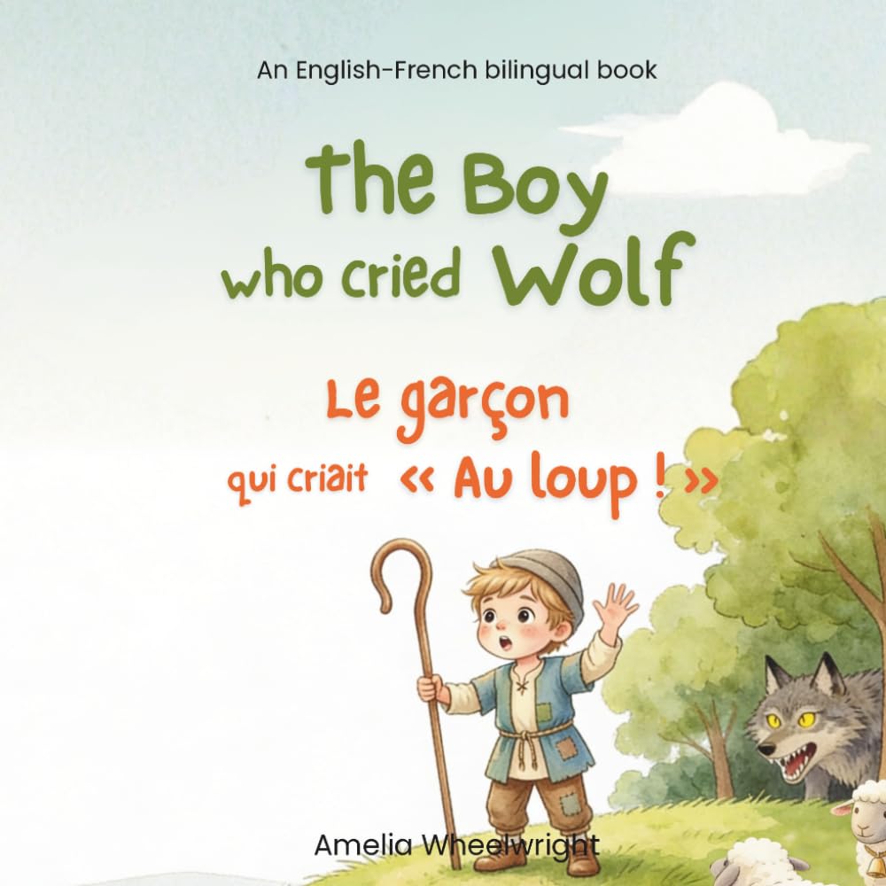 The Boy Who Cried Wolf (Le garçon qui criait « Au loup ! ») – French English Bilingual Book for Kids: Classic Aesop’s Fable for Ages 3–7 - Dual ... Book (Bilingual French Aesop's Fables)