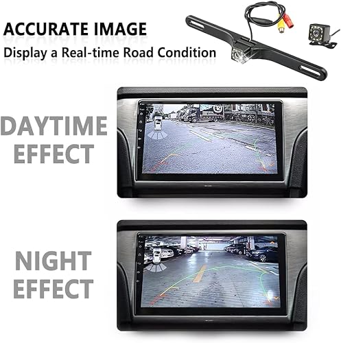 Miniatura 3 de Cámara de respaldo para automóvil, cámara de visión nocturna HD de 12 LED, cámara de respaldo gran angular de 150 para automóvil, con soporte