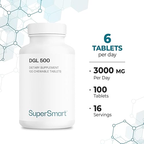 Miniatura 5 de SUPERSMART - DGL 3,000 mg por día - Salud intestinal - Extracto de raíz de regaliz para la salud gastrointestinal | Sin OMG y sin gluten - 100