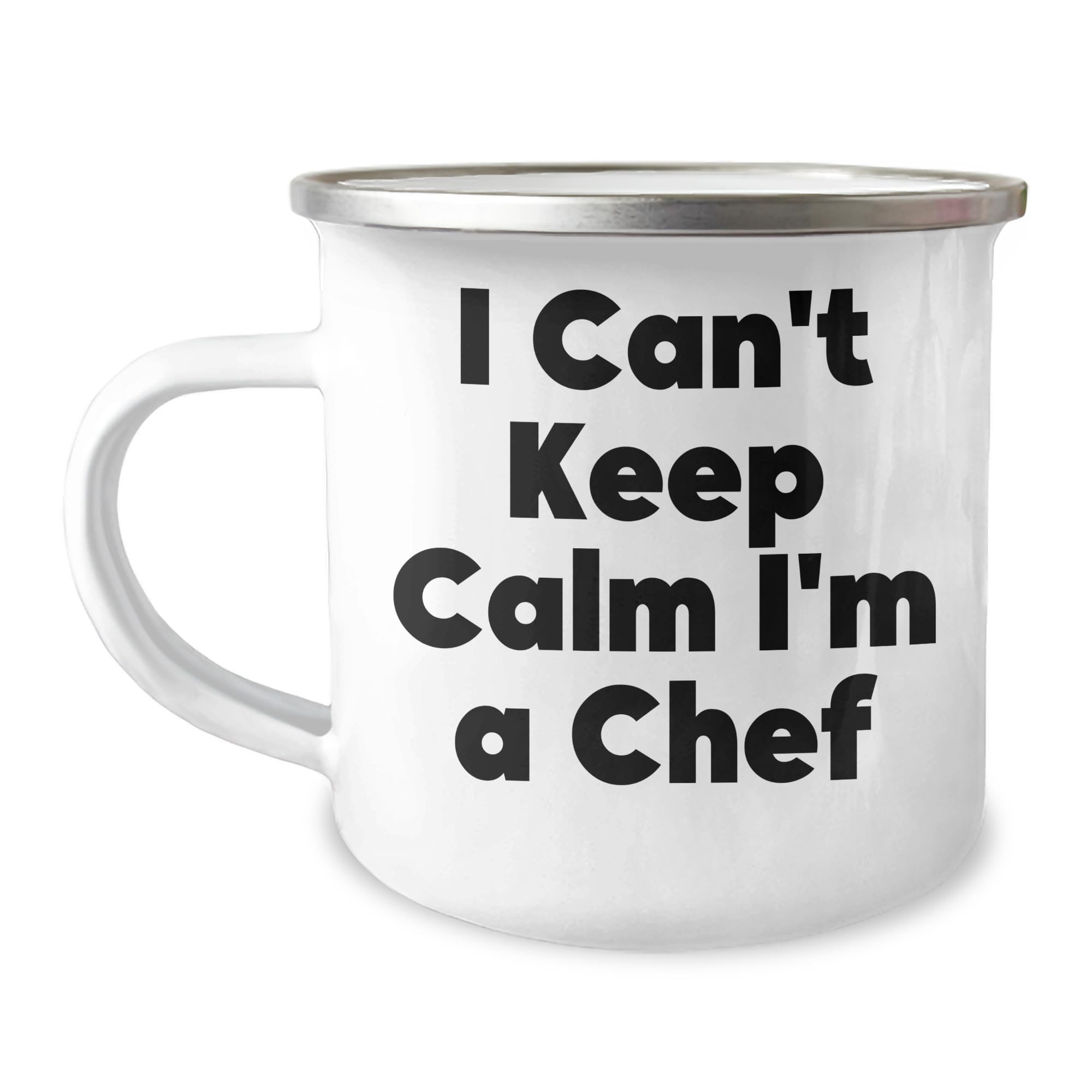 Chef Gifts with a Twist: 'I Can't Keep Calm I'm A Chef' Valentine's Camping Mug, Gifts from Friends