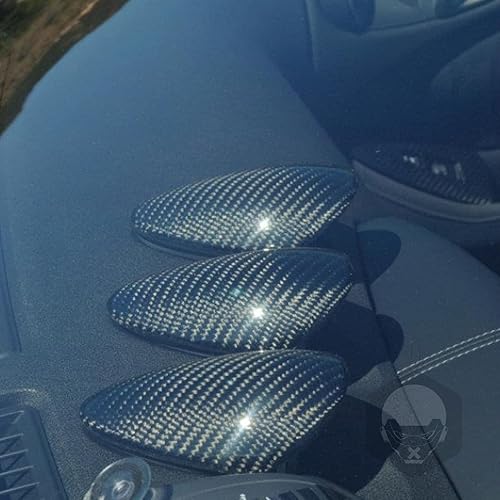 Miniatura 9 de Cubierta de fibra de carbono mejorada compatible con Nissan 370Z Speedmeter Interior Panel de salpicadero, 3 piezas