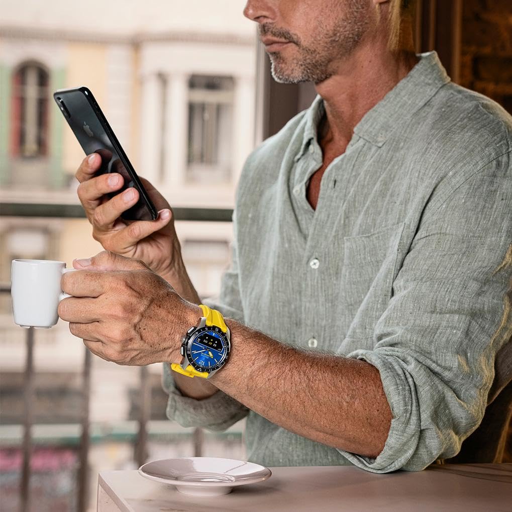 Festina Montre Connectée Hybride Homme - Bracelet Caoutchouc - Suivi Pas, Musique, Notifications - Autonomie 10 Jours - F23000 Connected D