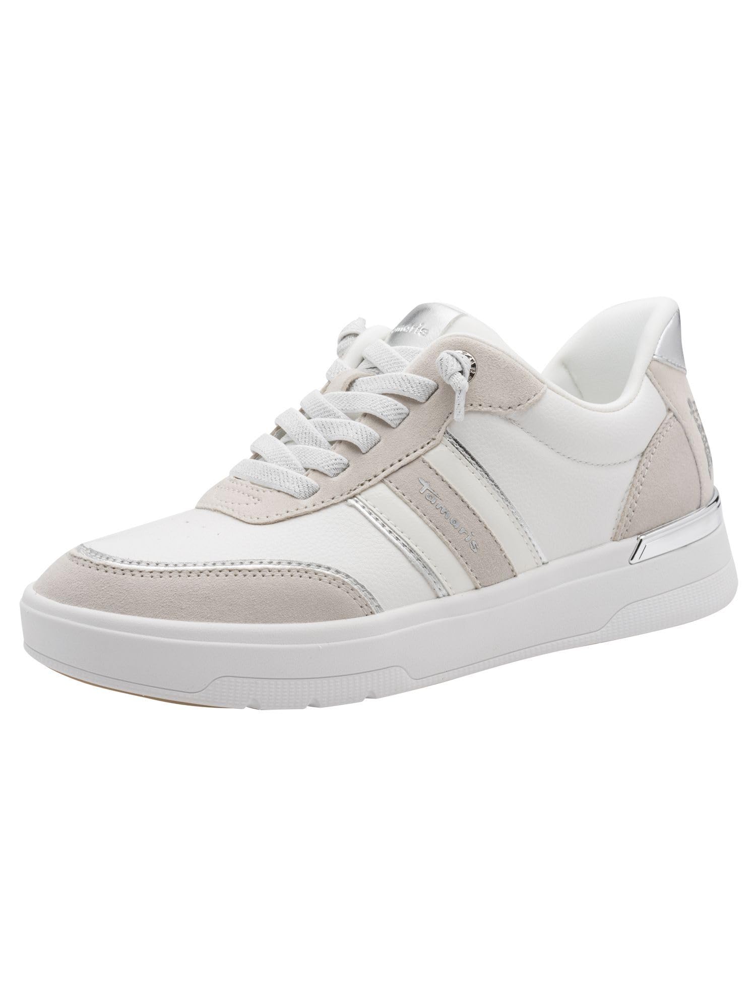 Tamaris Women's Comfort Damen Sneaker Low 8-83739-46, White Comb, 8 UK