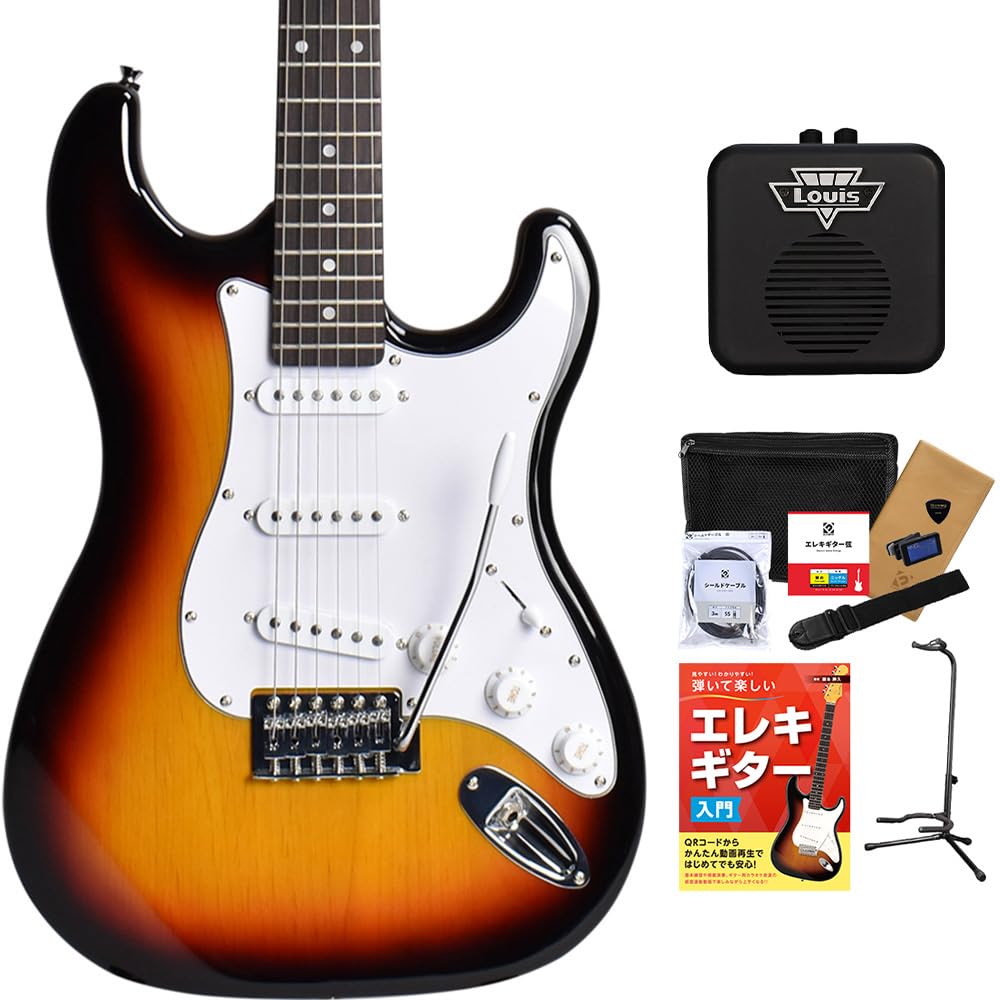 Amazon | BUSKER'S BST-STD 3TS エレキギター初心者12点セット