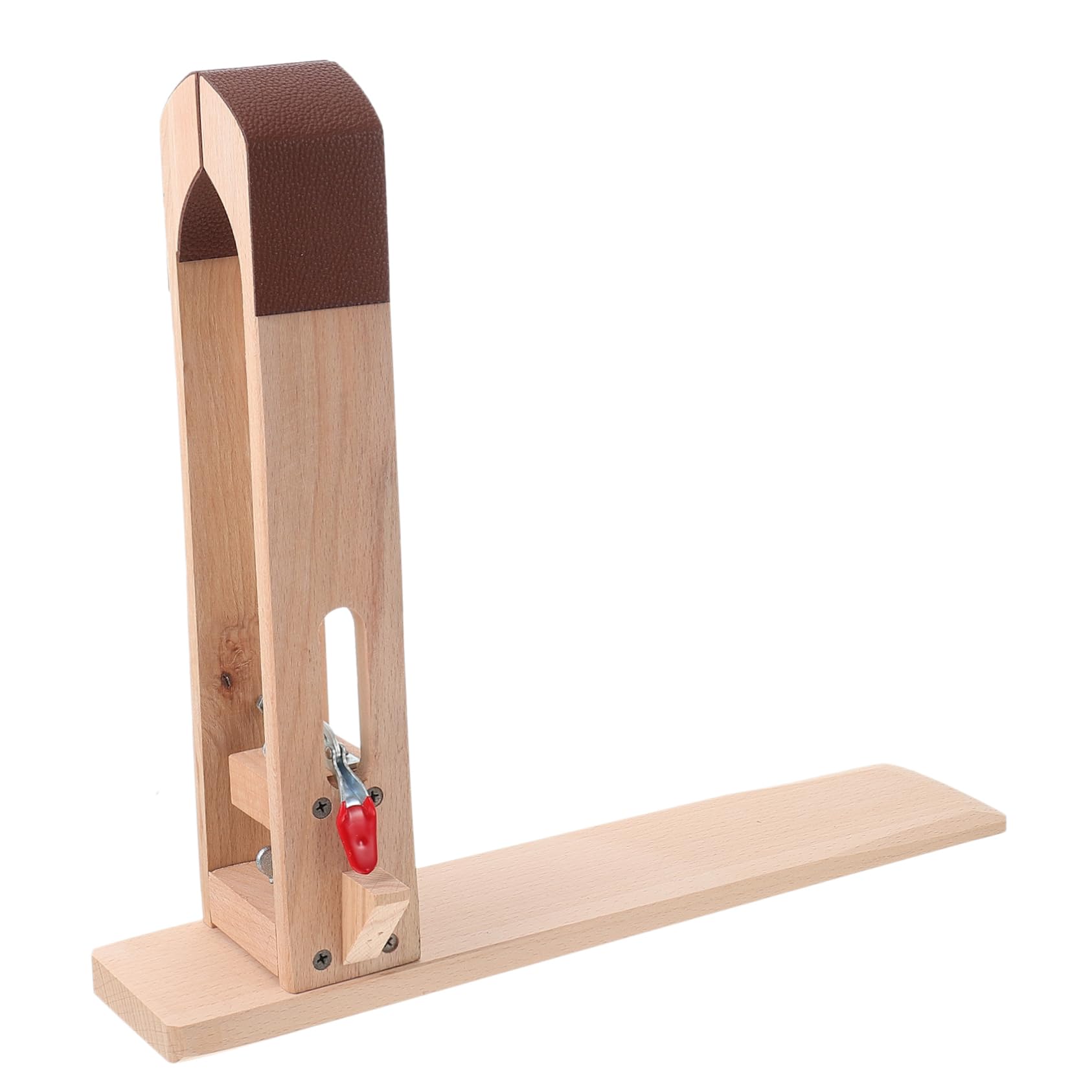 NUOBESTY Pinza de Madera para Costura Artesanal de Cuero, 1 Juego