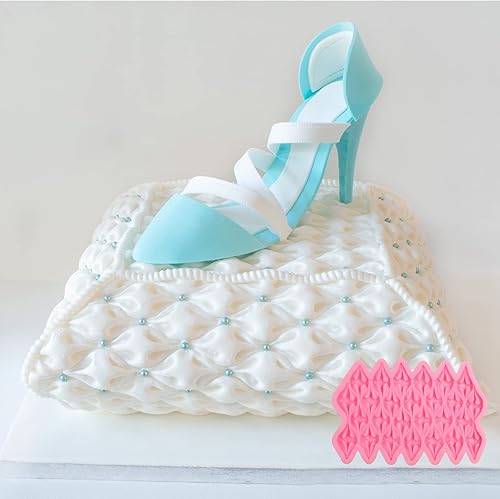 Miniatura 5 de Molde de silicona para fondant de tela, molde de chocolate para manualidades, dulces, azúcar, pasta de goma de mascar