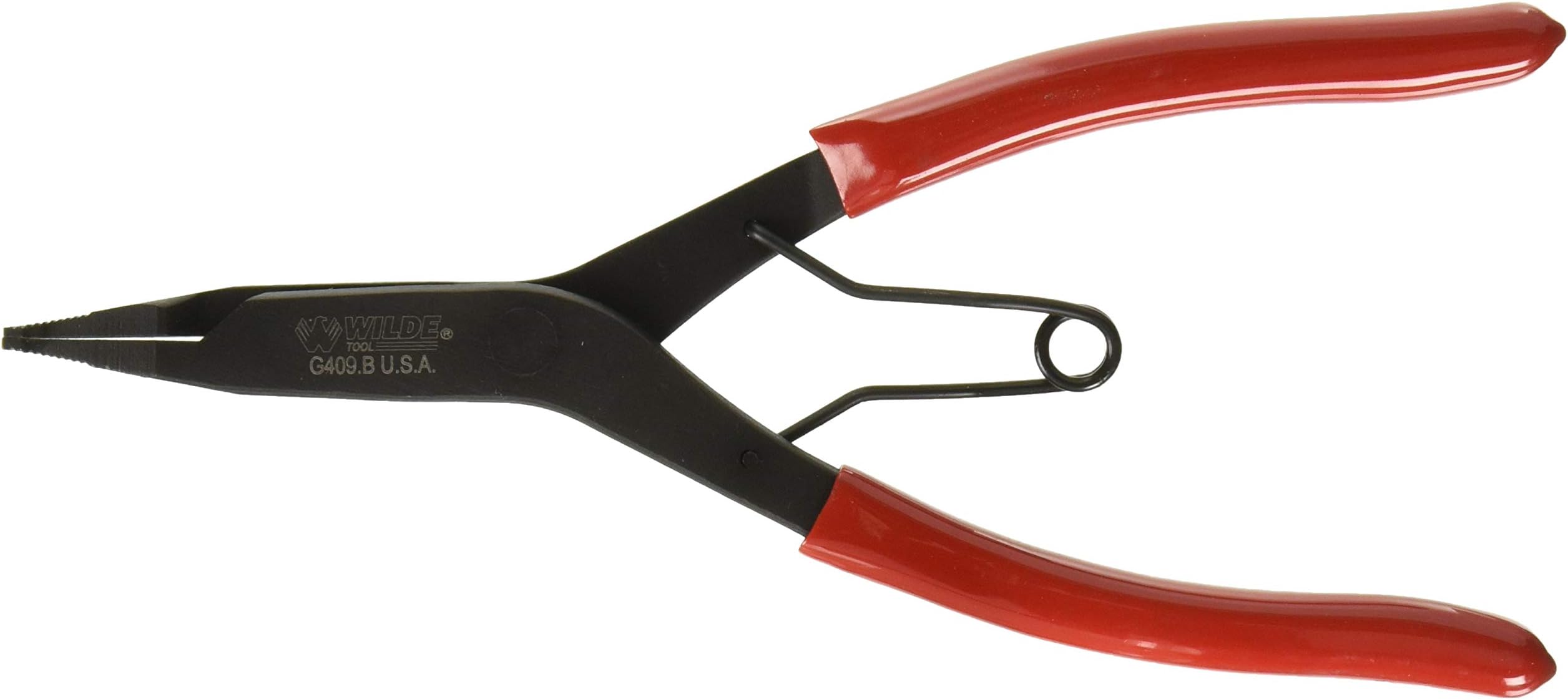 G409.B Angle Tip Lock Ring Pliers, 9 inch with Black Oxide Finish