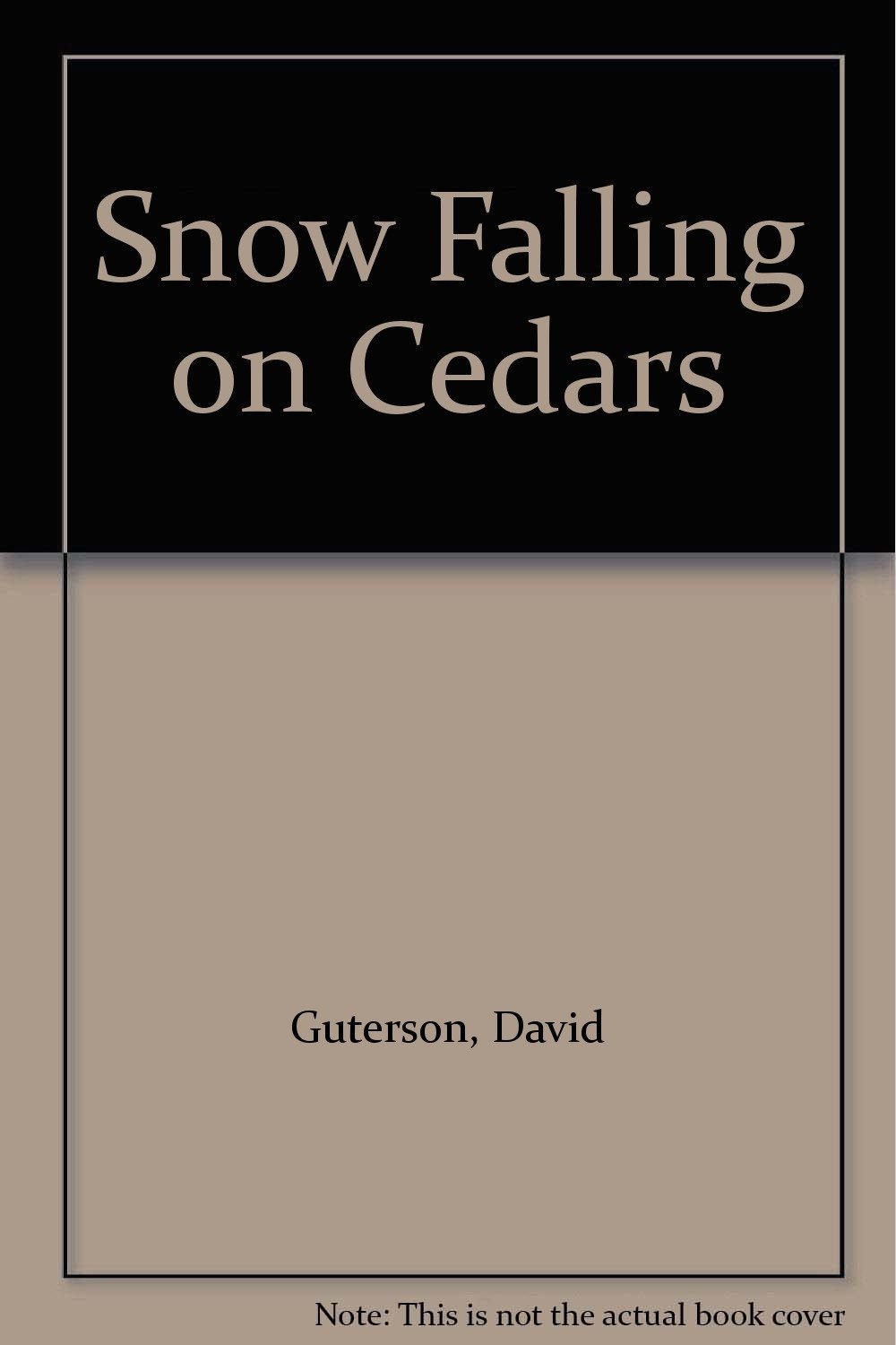 Snow Falling on Cedars: David Guterson: 9780913369197: Amazon.com: Books
