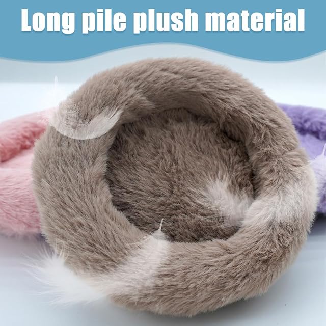 Foto 5 de 8 de DONGKER Cama para hámster, 14 cm, suave, redonda, de felpa, para dormir para hámster, erizo, ardilla