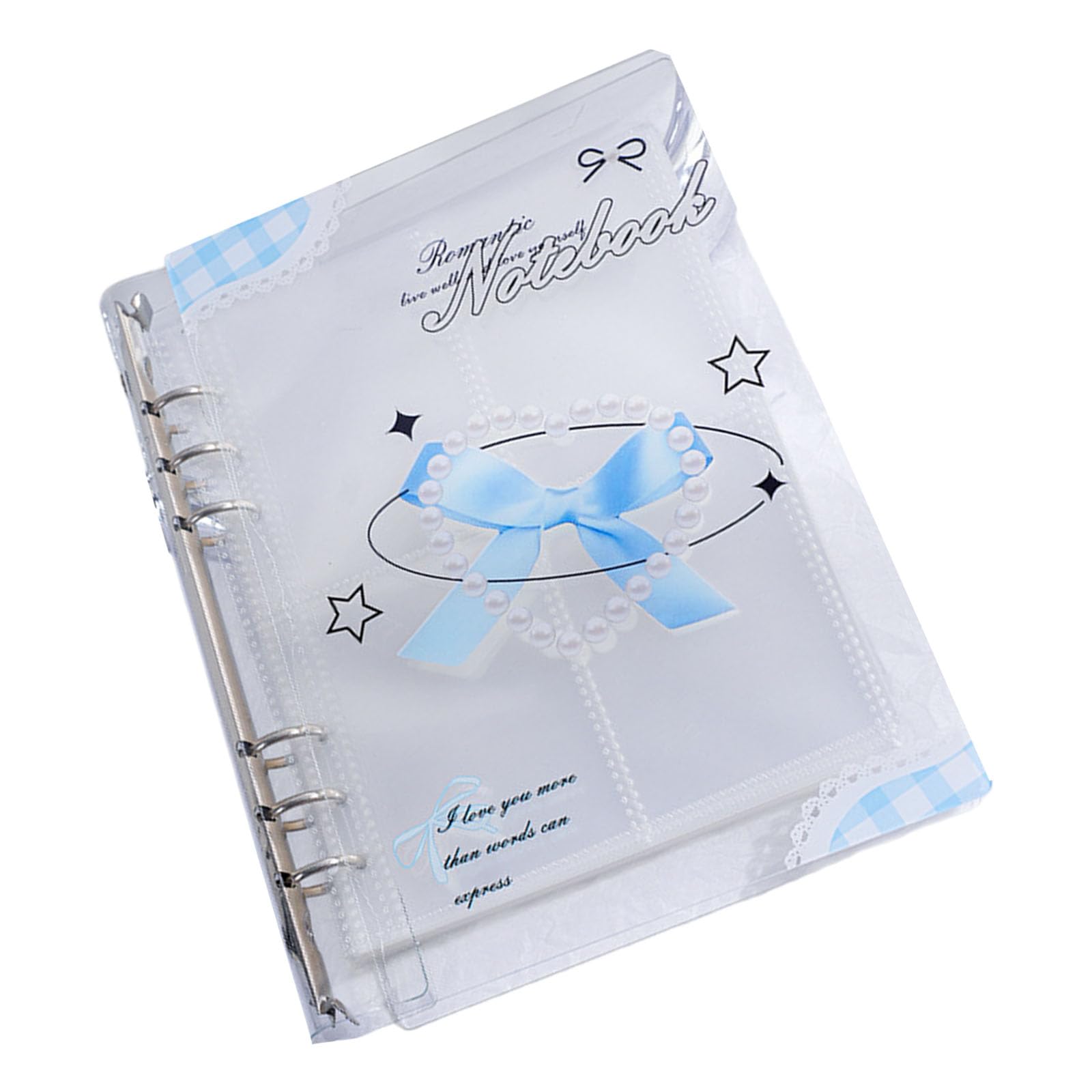 Msioytog Women's Blue Minis Photocards Album Binder For Korean Card Collector With Covers Photo Album Minis Photocards For