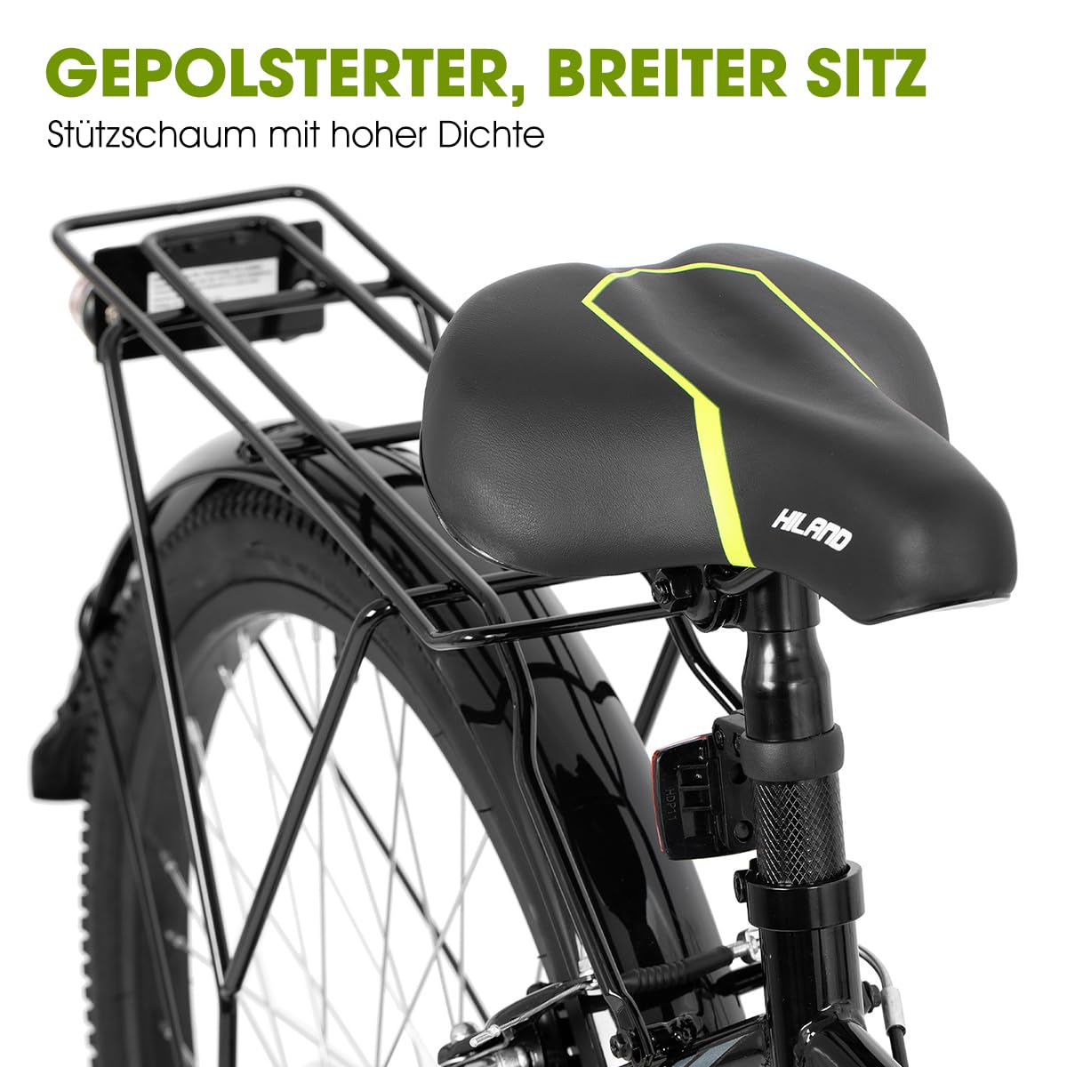 Hiland 20 24 Zoll Kinderfahrrad für Jungen Mädchen, Fahrrad für Kinder ab 6 7 8 9 10 11 12 Jahren mit 6 Gang Schaltung, mit Ständer, Schwarz/Weiß