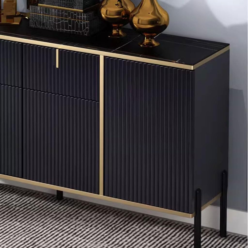 Bufetera Sideboard Rental House Wine Cabinet Wall-mounted Home Living Room Tea Cabinet Restaurant Tableware Storage Cabinet Aparadores Para Comedor(Size:L180cm)