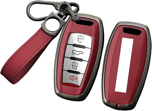 Car Key Case Shell Auto Emblem Keychain Ring Compatible For Haval Jolion F7 H9 H6 H2 F7X F7H H8 H3 H4 H1 H5 H7 F5 M4 M6 H6A-style Red