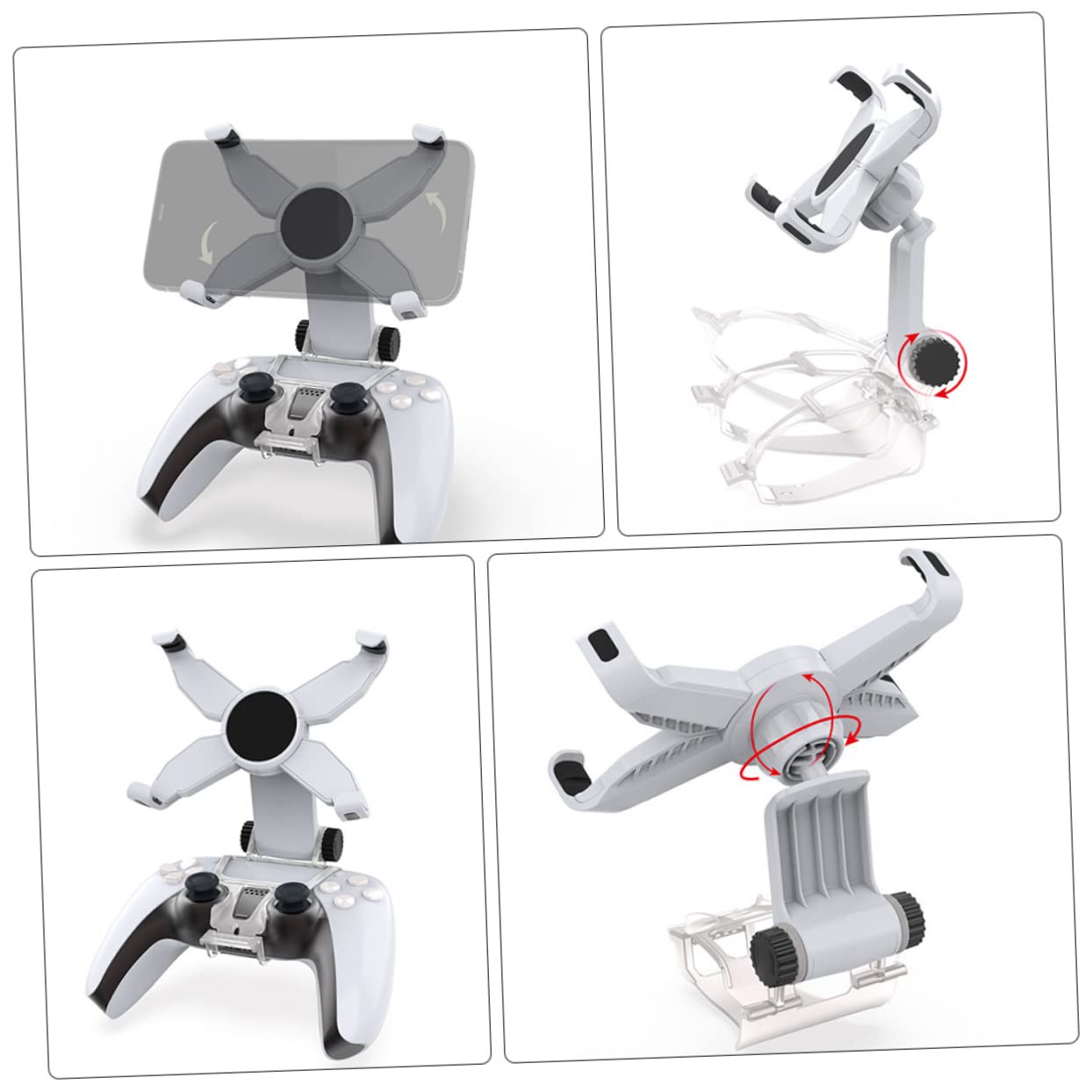 Angoily 2pezzi Supporto Per Gamepad e Smartphone Base Ergonomica Per Giocatori Compatibile Altri Controller Maggiore Stabilità e Precisione Nel Gioco