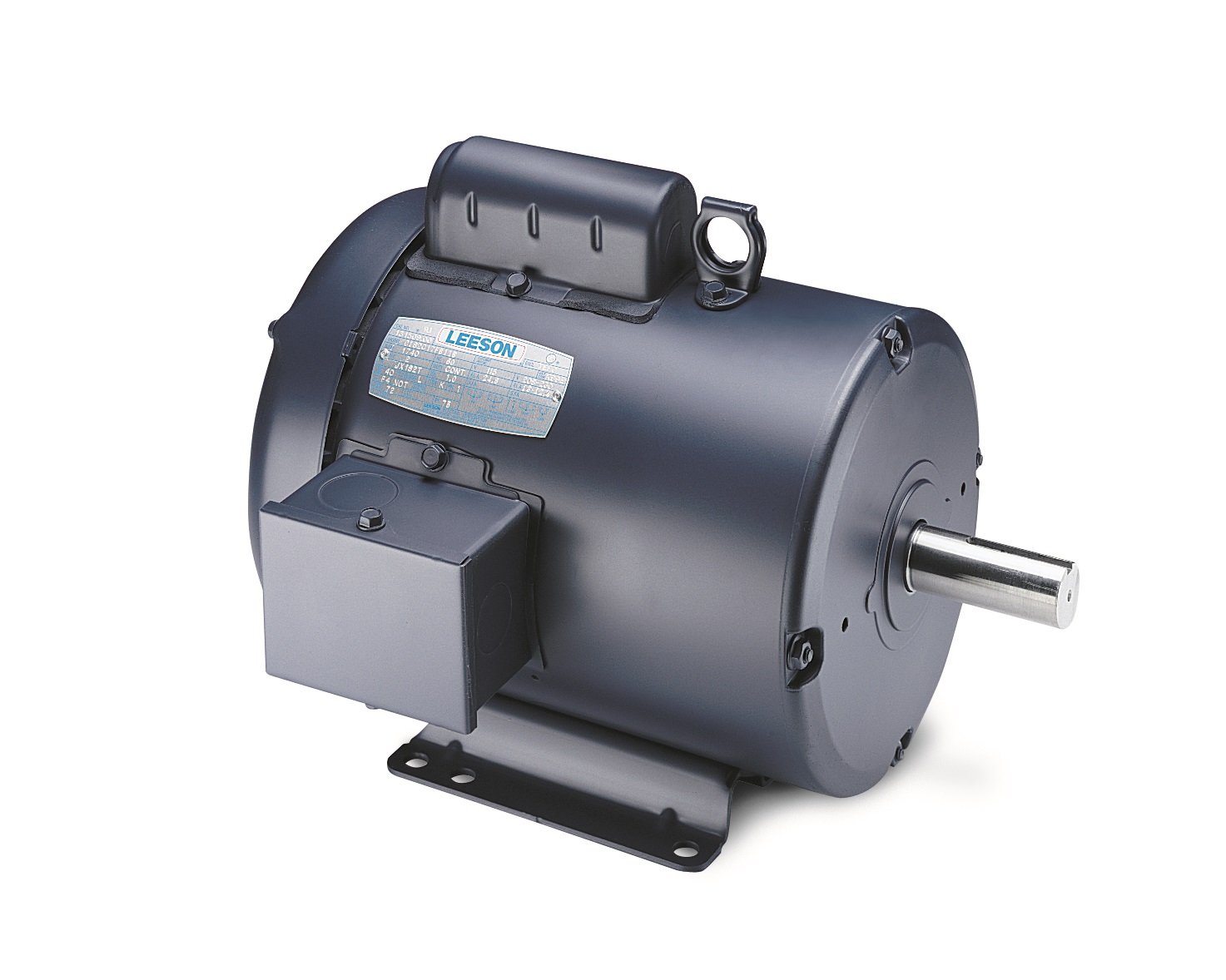 Leeson 102018.00 General Purpose TEFC Motor, 1 Phase, 48 Frame, Rigid Mounting, 1/3HP, 1800 RPM, 115/208-230V Voltage, 60Hz Fequency