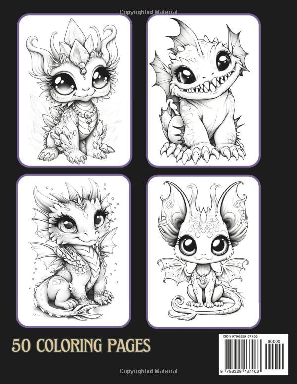 Adorable Creepy Monsters Coloring Book for Adults and Teens: A Fantasy Coloring Book with 50 Cute Little Creatures for Relaxation and Stress Relief image 3