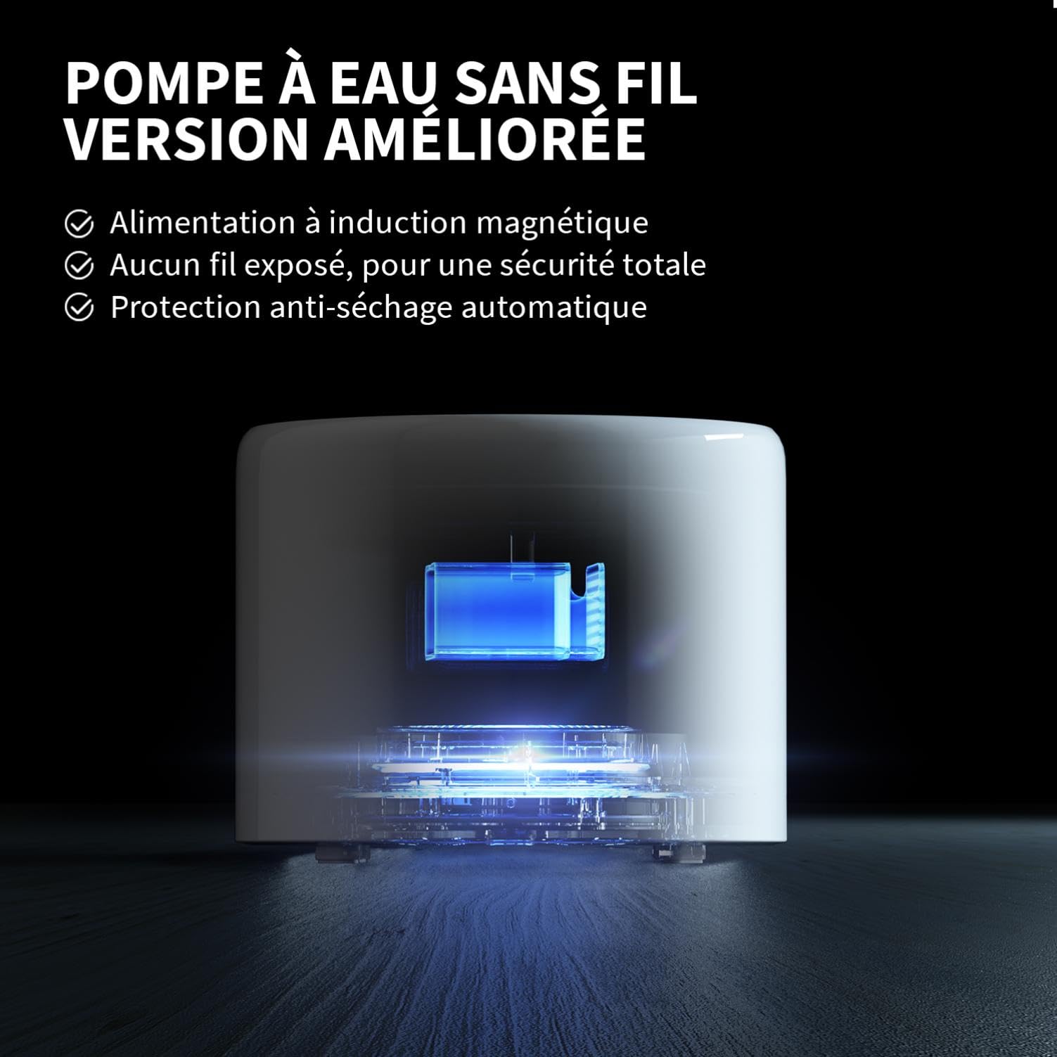 PETKIT Fontaine a Eau Chat sans Fil, Distributeur d'eau Intelligent Automatique pour Chats et Chiens, Réservoir Intérieur en Acier Inoxydable, Pas Facile à Elever des Bactéries