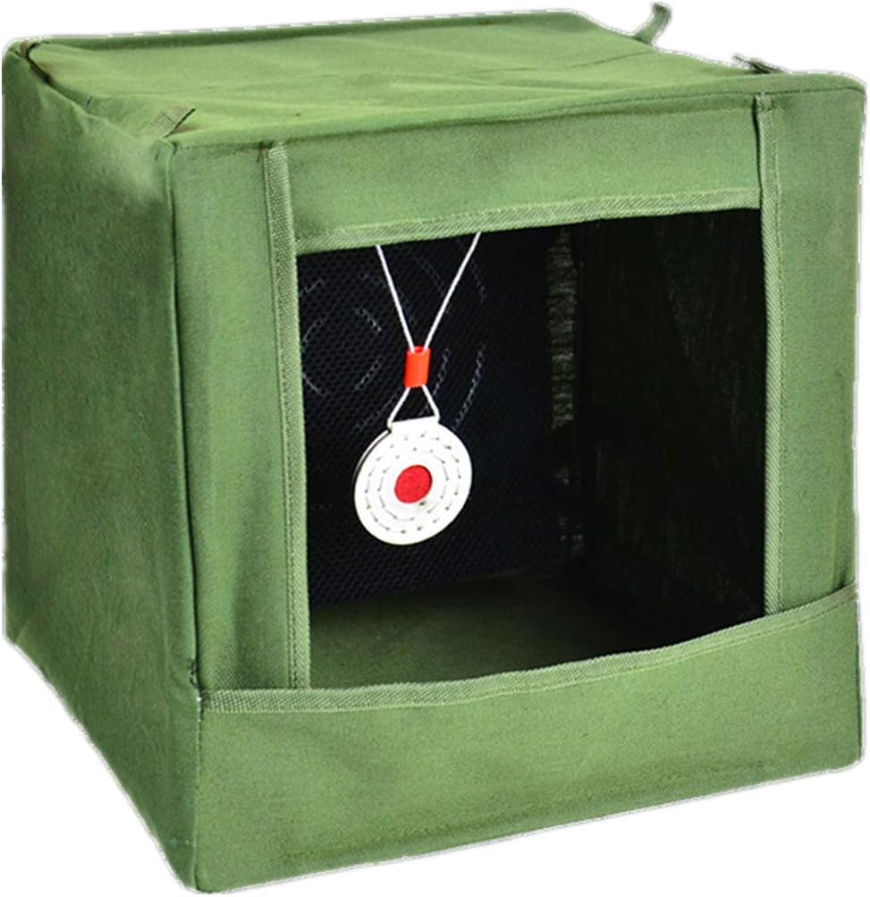 11.8x11.8x11.8in Target Box Practice Competitive Game Bulls Eye wear-Resistant Anti-Slingshot Target Box Bow Food Collection Box Slingshot Silencer…