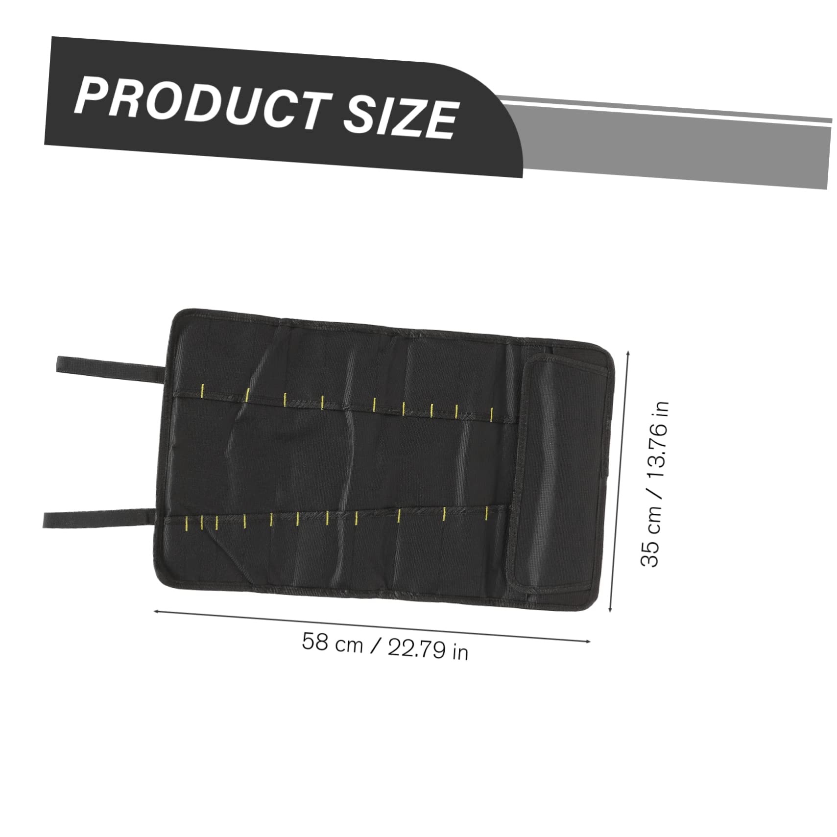 SOLUSTRE Portable Knives Pouch Wear Resistant Knife Roll for Organizing Cutlery Capacity Storage Accessory for Home Restaurant and Shop Use