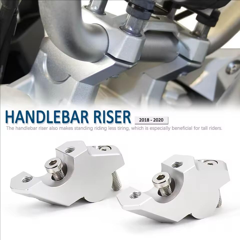 Motorcycle Handlebar Riser for BMW F850GS / Adventure F900R F900XR F 900 R/XR Handlebar Risers Clamp Height up also Backward Extend Adapters with Bolts