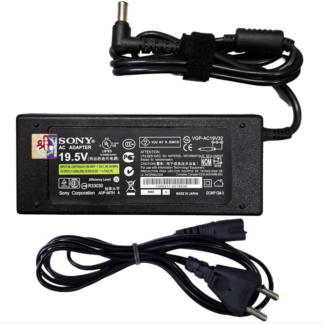 Shree AC Adapter 19.5 Volt 4.7 Amp Compatible for Sony Bravia Television and Sony Laptop | Power Cord Included | 6.4 * 4.4MM Pin Size-image-13