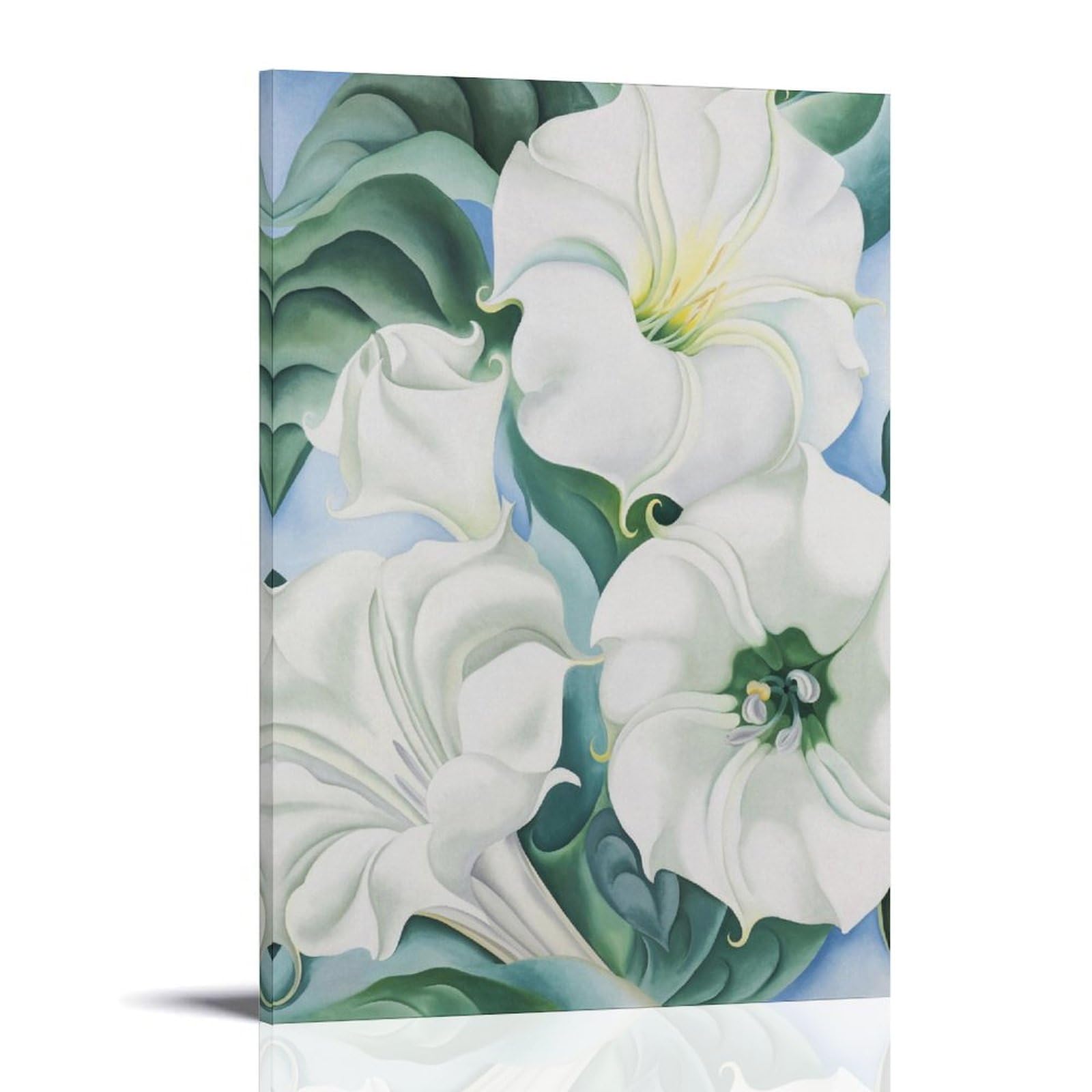 Decter Frame-Style Flower By Georgia O'keeffe Painter Artwork Poster Artworks Picture Print Wall Art Painting Canvas Gift Decor Homes Decorative 12X18inch(30X45cm)