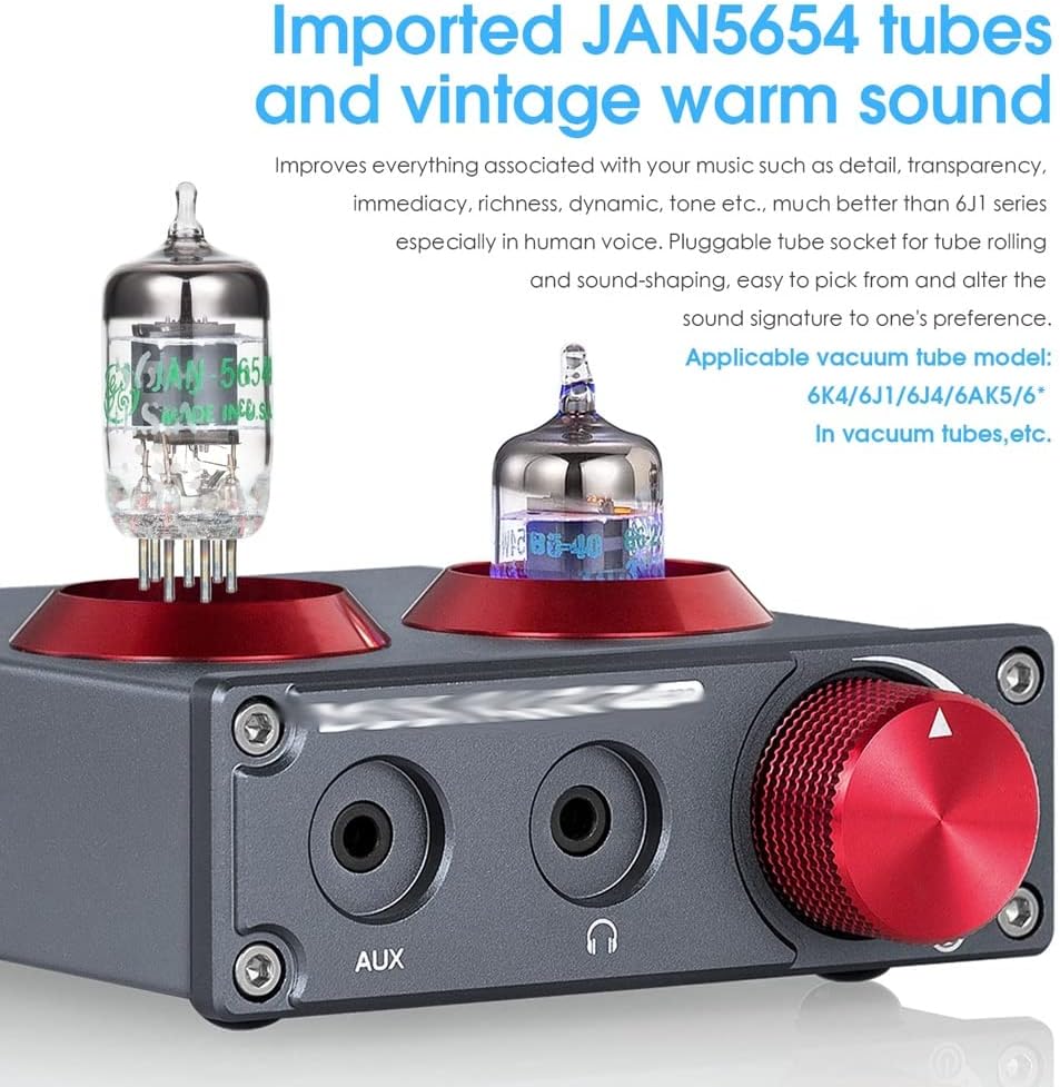 Mini Vacuum Tube Phono Preamp for Turntables Phone/PC/MP3/TV Home Stereo Audio Preamp Headphone Amplifier