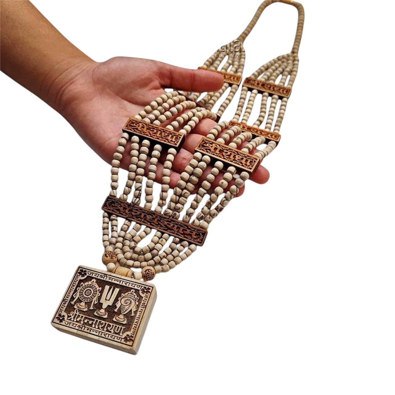 Vrindavan Shopi Shriman Narayan Original Tulsi Bhaktmali Locket for Unisex-image-18