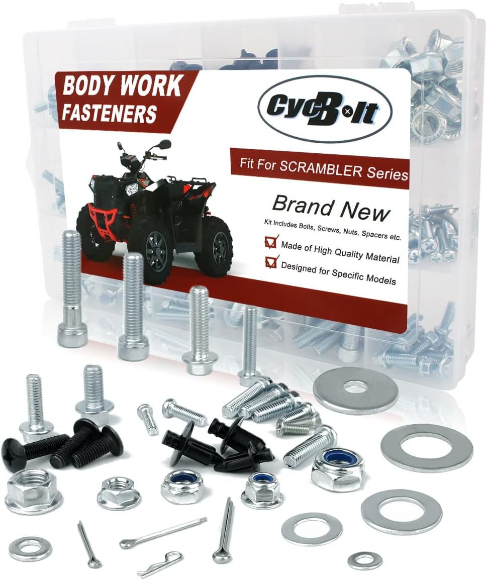 ATV 330 PCS Body Work Bolt Set Compatible with Scrambler 500 400 850 4X4 50 90, Scrambler XP 1000/850 1000 Body Screw Kits Fastener Set