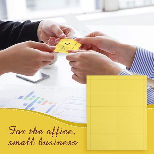 Miniatura 6 de Fainne 2000 tarjetas de visita imprimibles en blanco, mini índice de nota, tarjeta perforada, compatible con impresora láser y de inyección de